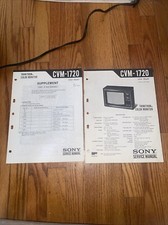 SONY TRINITRON COLOR MONITOR CVM-1270 SERVICE MANUAL & SUPPLEMENT SC BOARD MOD.