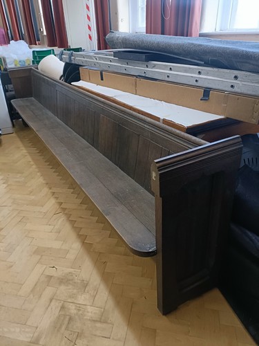 Oak church pew oswald s - oak, pew.st