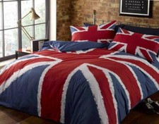 Funky Union Jack Duvet Cover Set Union Jack Flag Printed Bedding Bed Set 3 Sizes