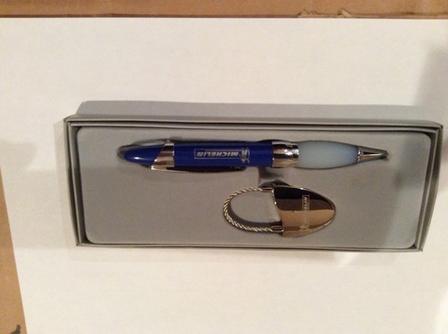 Michelin man pen and key - and,