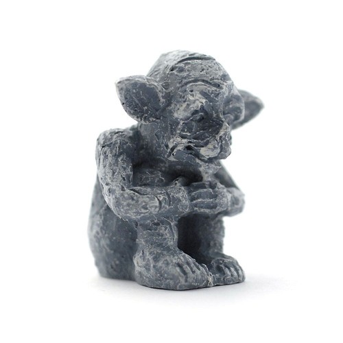Dolls house sitting goblin - house,