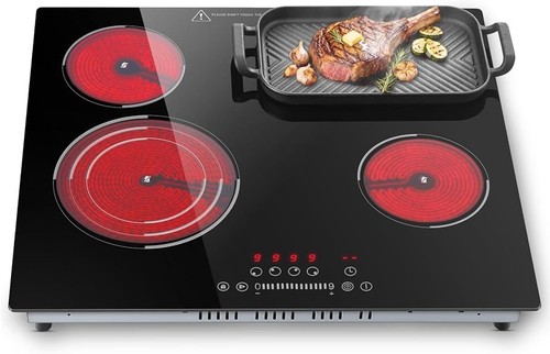 Ceramic zone electric hob - 4-zone,
