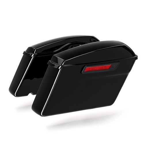 Vivid black hard saddlebags - vivid,