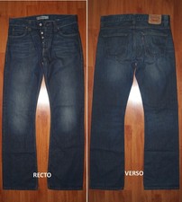 LEVIS 512 "Bootcut" Jeans W32 L34 (FR t42) Raw Blue Faded 2808
