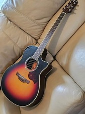 CRAFTER GAE8-VLS-V Grand Auditorium ELECTRO ACOUSTIC GUITAR LR Baggs EQ +Gig Bag