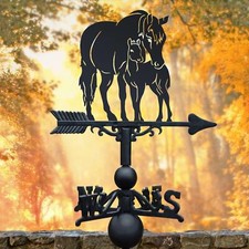 Mare and Foal Iron Weathervane