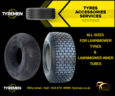 All sizes of Turf tyre, Lawn mower tyres, Lawn mower inner tubes, Ride on mower