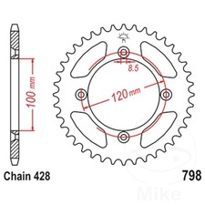 JT Rear Sprocket 48 Tooth 428