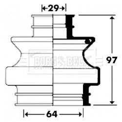 Borg beck bcb2910 rear - bcb2910, cv