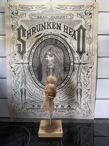 Shrunken head hand - , made