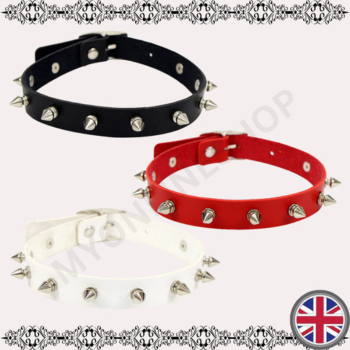 Spike collar choker black - collar,