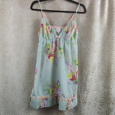 Ted Baker Womens Slip Dress Floral Print Size UK 10 V Neckline Adjustable Straps