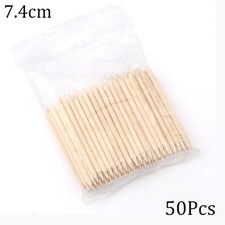 Nail Art Cuticle Pusher Orange Wood Sticks Remover