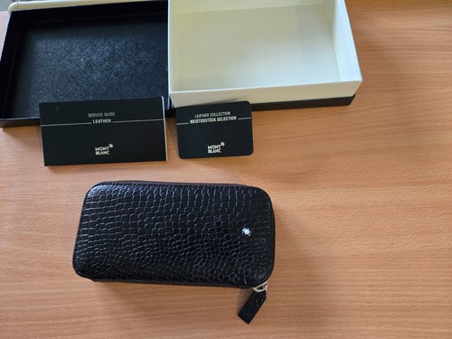 Montblanc leather watch pouch - montblanc,