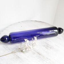 Blue Glass Rolling Pin Antique