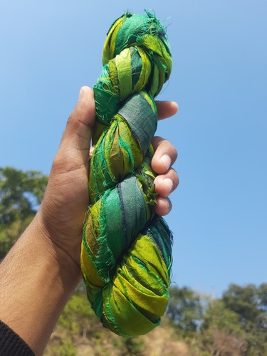 Quality recycled sari silk - quality,