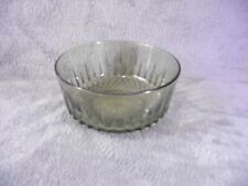 Vintage French Arcoroc 20cm Green Pressed Glass Salad Bowl c 1970s Used Cond.