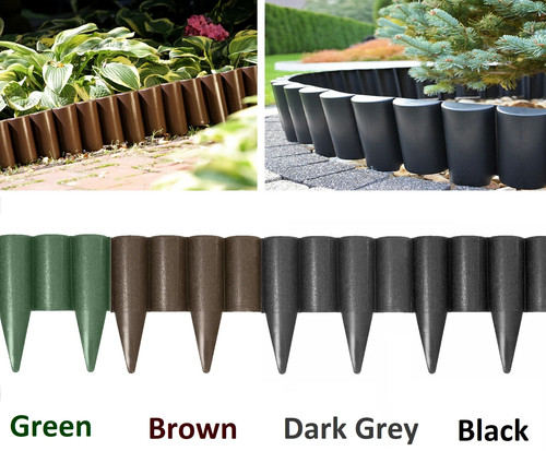 Long garden lawn palisade - 2.5m,