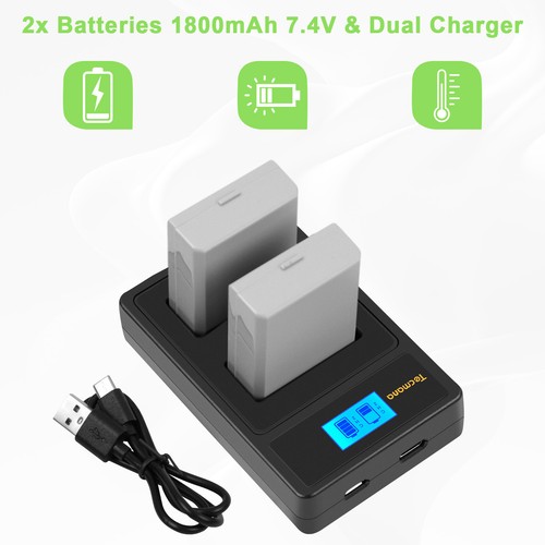 2pack battery lcd dual - battery,