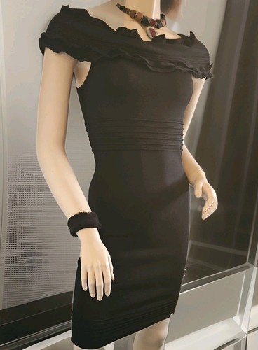 Lipsy black jersey texture - black,