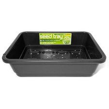 Garland Heavy Duty Plastic Seed Trays | Small / Half Size G18B | Black | 1 - 100