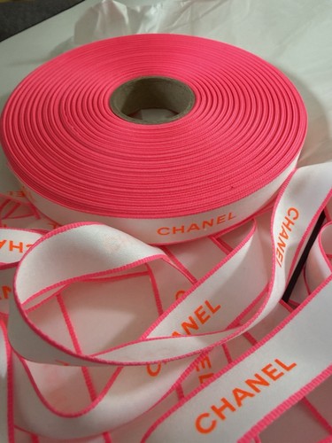 Chanel pink ribbon 50m length - 50m,