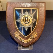 Vintage - Cheshire Regiment - Mess Wall Plaque - Shield