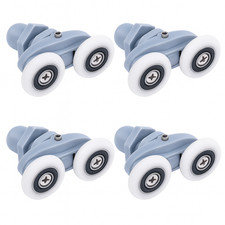 Set of 4 x Twin Shower Door Rollers Runners Wheels Dia 25mm Replacement Parts