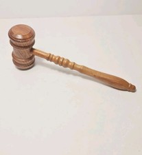 Vintage Brown Wood ~ 10" Judge