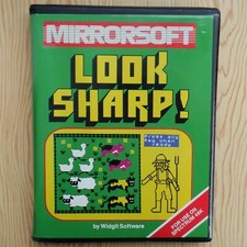 Vintage ZX Spectrum Game LOOK SHARP! Mirrorsoft ©1984 48K Widgit Software 1980s