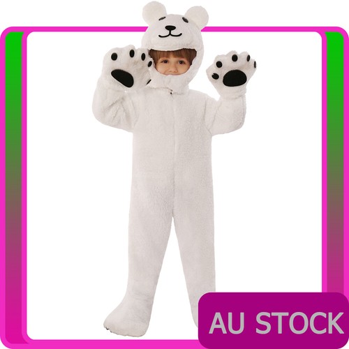 Kids white polar bear animal - white,