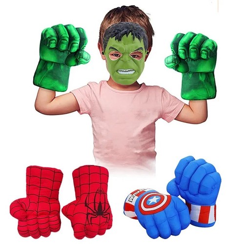 Superhero gloves smash hands - gloves,
