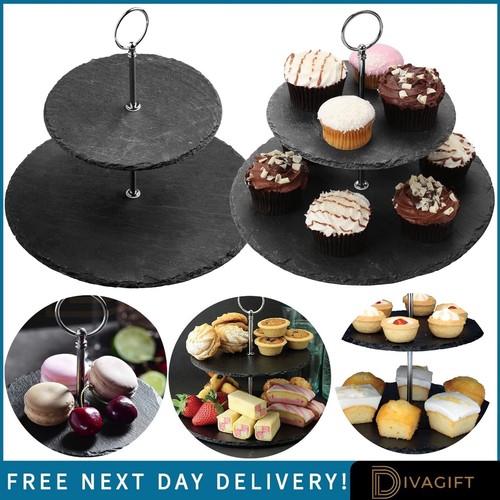 Slate cake stand tier - stand, 2