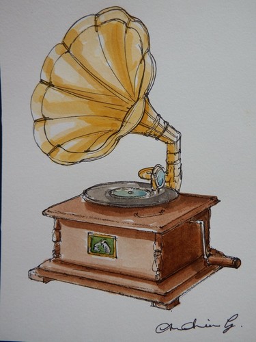 Watercolour painting a - painting, of