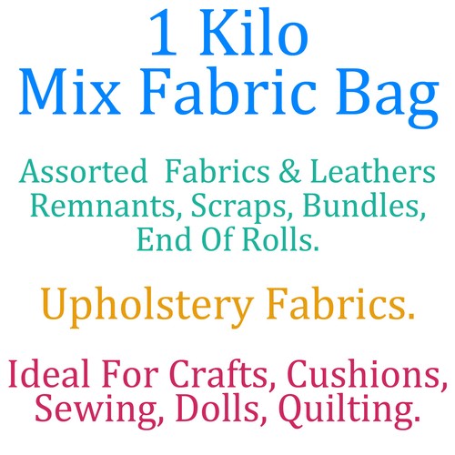 Kilo bag assorted upholstery - 1,