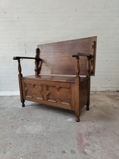 Antique Solid Oak Geometric