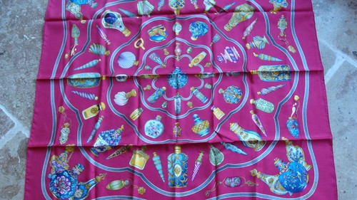 Hermes silk scarf flacons - hermes,