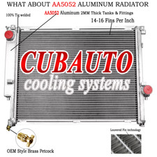 2 Row Aluminium Radiator For 1992-1999 1992 BMW E36 320i 323i 325i 328i MT UK