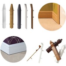 Roomline Internal & External Corners Plastic Skirting Board PVC  End Caps