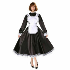 Sissy Maid Satin Dress Cosplay