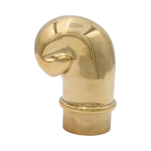 Curled bar rail end cap - curled,