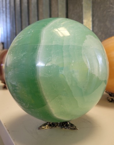 Gigantic pistachio calcite - gigantic,