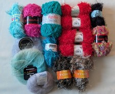 700g Fancy yarn wool joblot -