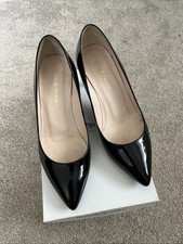 Russell And Bromley Black Patent Court Shoe 39/6