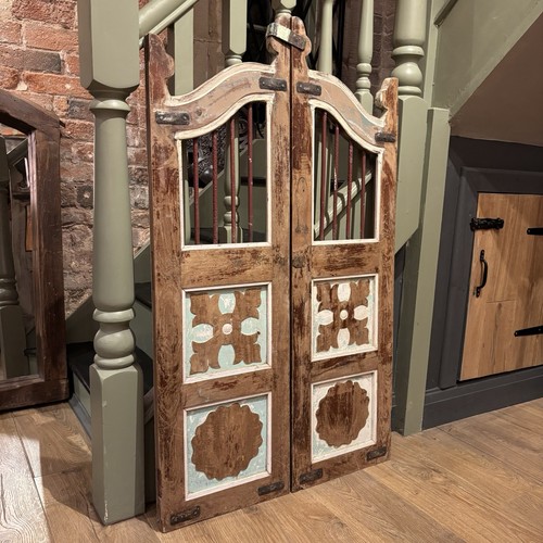 Pair vintage wooden gates - wooden,