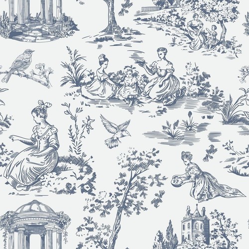 Peel and stick - wallpaper, blue