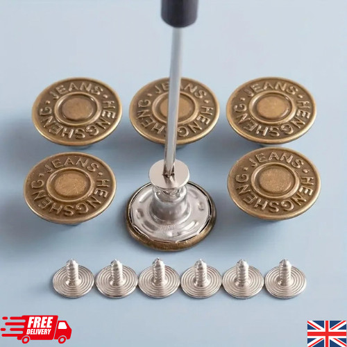 10pcs sew jeans button - 10pcs, no-sew