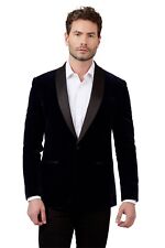 Slim Fit Smoking Jacket Navy