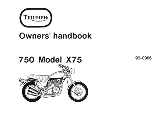 Triumph owners manual - owners,