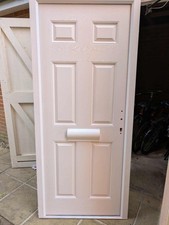 UPVC White External Front Door